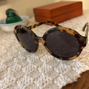J. Crew Round tortoiseshell sunglasses NWOT